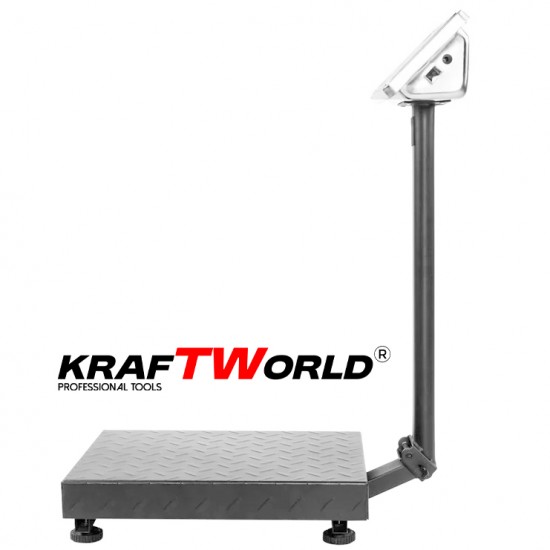 Електронен платформен кантар KraftWorld – до 100 кг, платформа 30×40см Електронен платформен кантар KraftWorld – до 100 кг, платформа 30×40см