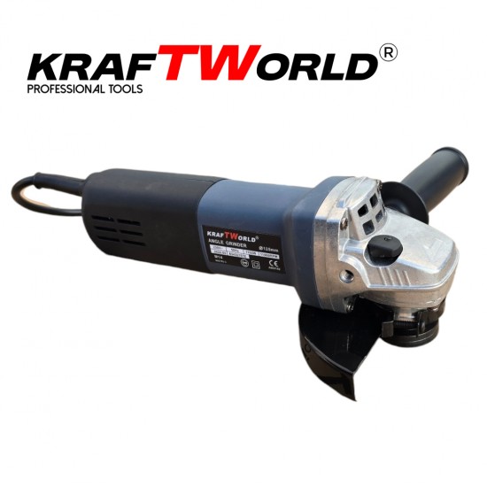 Ъглошлайф KraftWorld 125мм с Плавен Старт и Регулиране на Обороти Ъглошлайф KraftWorld 125мм с Плавен Старт и Регулиране на Обороти