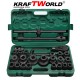 Камионджийско гедоре 26 части KraftWorld – 3/4″ & 1″, ударни вложки 21–65 мм Камионджийско гедоре 26 части KraftWorld – 3/4″ & 1″, ударни вложки 21–65 мм