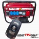 Четиритактов Бензинов генератор 4.5 kW с дистанционно запалване KraftWorld PRO Агрегат за ток с електрически старт и акумулатор