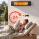 Инфрачервен отоплител 2500W с 3 степени, дистанционно и таймер