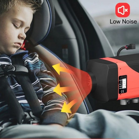 Дизелова печка 2 kW, 12V, 10 л резервоар, LCD и дистанционно