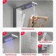 Душ панел с хидромасаж и LED, 5 в 1 с дъжд, водопад, хидромасаж и ръчен душ, неръждаема стомана