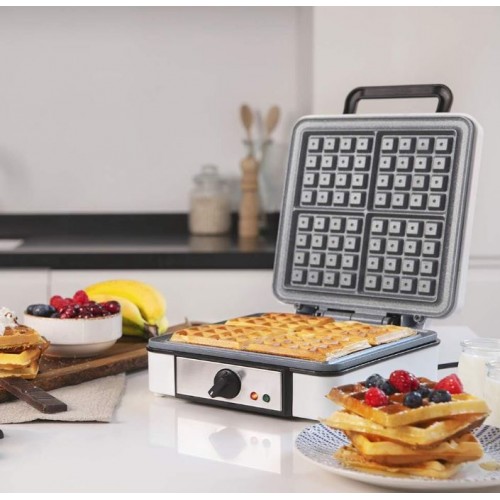 Гофретник Cecotec Fun Gofrestone 4Inox, 1200 W