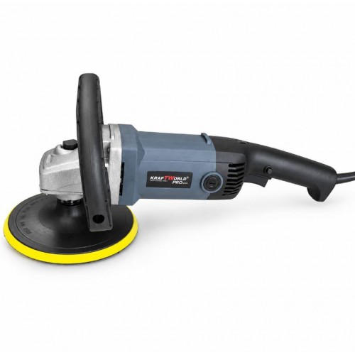 Професионална ротационна полирмашина KraftWorld PRO 2000W с регулиране на оборотите