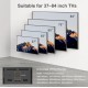 Стенна стойка за телевизор с пълно движение за телевизори от 37" до 84"