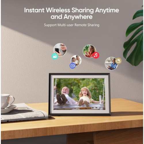 Цифрова фоторамка WiFi 10.1 инча 32GB,ARZOPA 