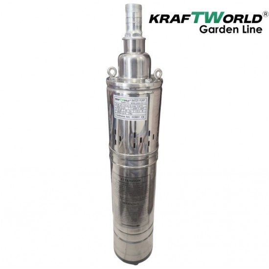 Потопяема сондажна помпа KraftWorld 1.2kW | Диаметър 100 мм | 1″