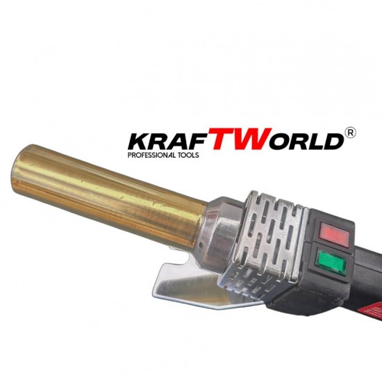 Поялник за PPR тръби KraftWorld 2500W с 4 тефлонови накрайника
