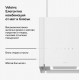Островен абсорбатор Бяло Velaire 40cm 600,8m³/h