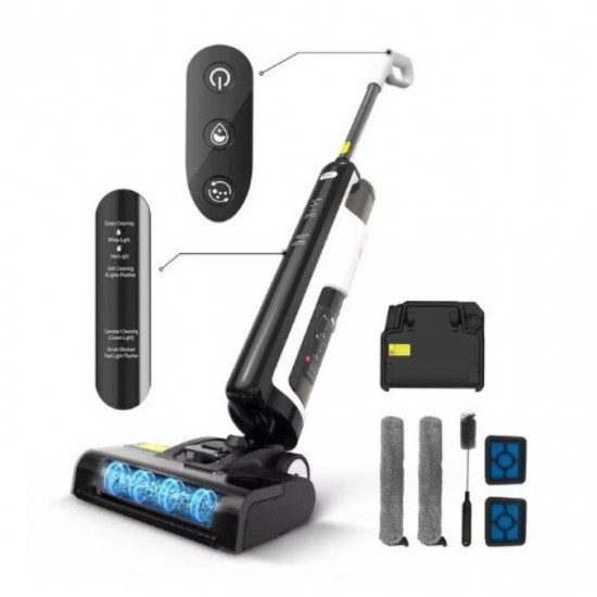Вертикална прахосмукачка Redkey W12 SE, самопочистваща се, 2л, черна