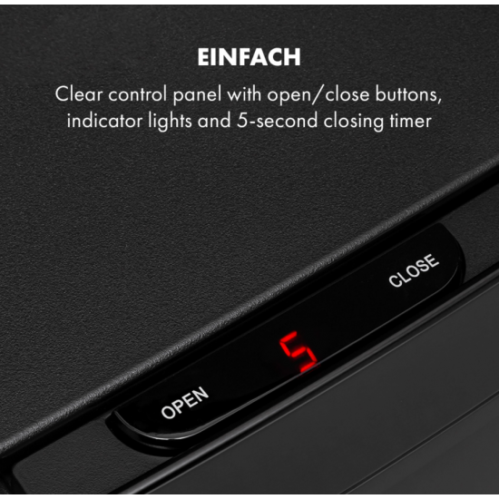Кош за отпадъци Touchless Black Stainless Steel