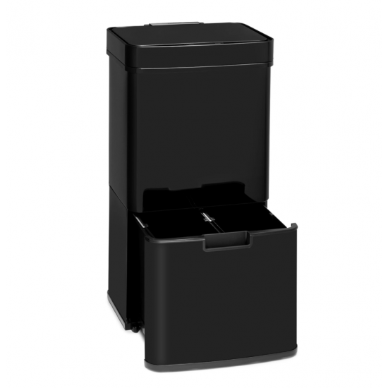 Кош за отпадъци Touchless Black Stainless Steel